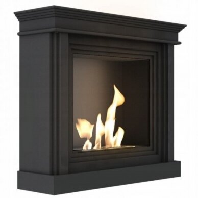 KRATKI VIRGO BLACK free standing bioethanol fireplace