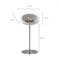 LE FEU WHITE GROND STEEL HIGH 80 pastatomas biožidinys