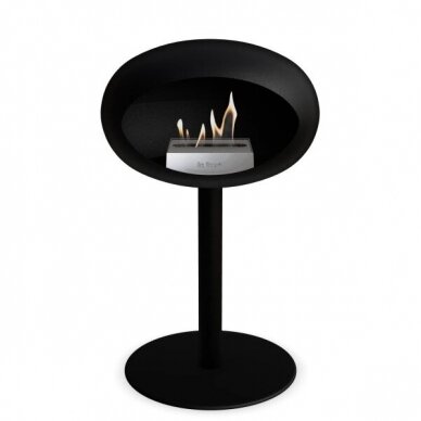 LE FEU BLACK GROUND STEEL LOW 50 BLACK free standing biofireplace