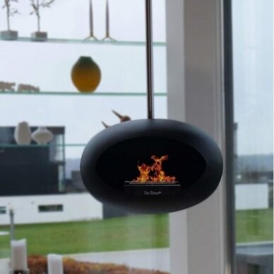 LE FEU BLACK SKY 140 ceiling mounted bioethanol fireplace 1