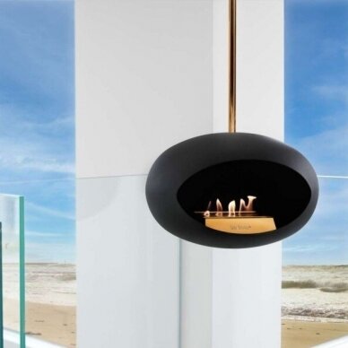 LE FEU BLACK SKY 140 ROSE GOLD ceiling mounted bioethanol fireplace