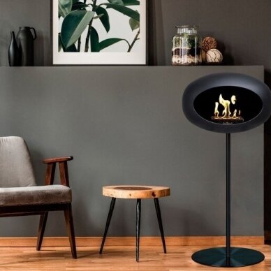 LE FEU GROUND STEEL BLACK HIGH 80 free standing biofireplace (Kopija)