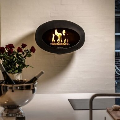 LE FEU WALL BLACK bioethanol fireplace wall-mounted 1