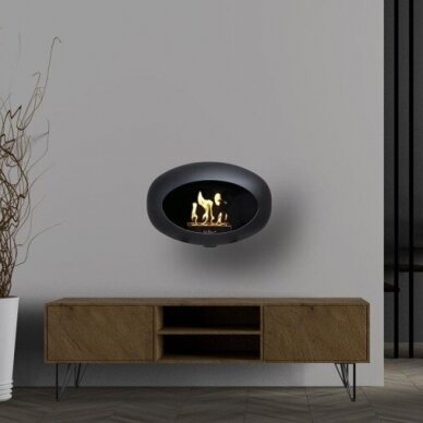 LE FEU WALL BLACK bioethanol fireplace wall-mounted 2