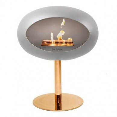 LE FEU NICKEL GROUND STEEL LOW 50 ROSE GOLD free standing biofireplace