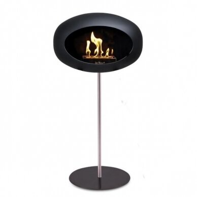 LE FEU GROUND STEEL BLACK HIGH 80 free standing biofireplace