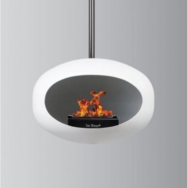 LE FEU WHITE SKY 120 ceiling mounted bioethanol fireplace