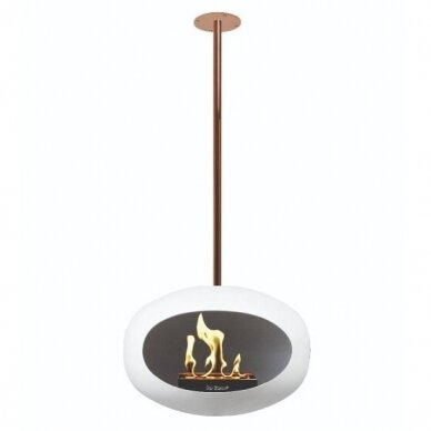 LE FEU WHITE SKY 140 ROSE GOLD ceiling mounted bioethanol fireplace