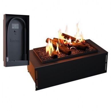 NEVERDARK CHALET-I 650 BOX automatic bioethanol built-in fireplace