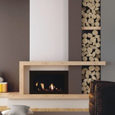 PBIOKOMINKI BAYES 800 BLACK bioethanol fireplace wall-mounted-insert