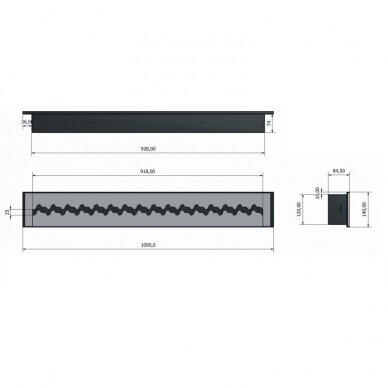 PBIOKOMINKI FALA 1000 bioethanol fireplace insert