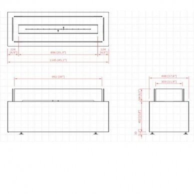 PLANIKA CABO LAURENT free standing bioethanol fireplace 1