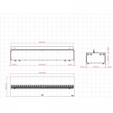 PLANIKA COOL FLAME 1000 INSERT электрокамин встраиваемый 1