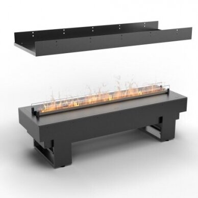 PLANIKA COOL FLAME 1000 SEE-TROUGH FIREPLACE įmontuojamas elektrinis vandens garų židinys 1