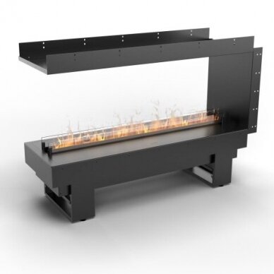 PLANIKA COOL FLAME 1000 SEE-TROUGH FIREPLACE iebūvējamais elektriskais kamīns 2