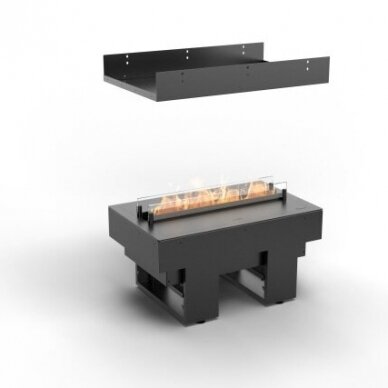 PLANIKA COOL FLAME 500 SEE-TROUGH FIREPLACE iebūvējamais elektriskais kamīns 1