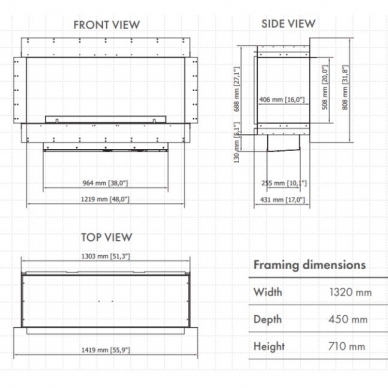 PLANIKA FORMA 1200 FLA3 990 biokamin sisseehitatav 3