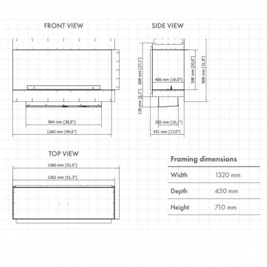 PLANIKA FORMA 1200RC FLA3 990 biokamin sisseehitatav 5