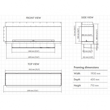 PLANIKA FORMA 1800RC FLA3 1490 biokamin sisseehitatav 5