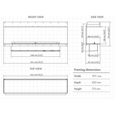 PLANIKA FORMA 1800TS FLA3 1490 biokamin sisseehitatav 5