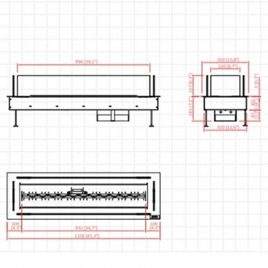 PLANIKA GALAXY 1150 BURNER AUTOMATIC outdoor gas fireplace 1