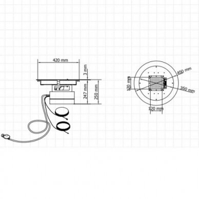 PLANIKA GALIO FIRE PIT INSERT AUTOMATIC gāzes kamīns 2