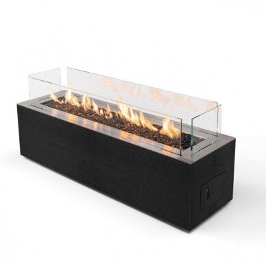 PLANIKA GALAXY BLACK outdoor gas fireplace