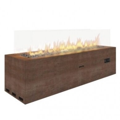 PLANIKA GALAXY CORTEN outdoor gas fireplace