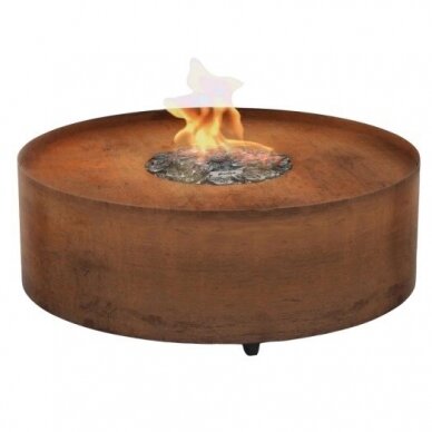 PLANIKA GALIO FIRE PIT CORTEN газовый напольный камин