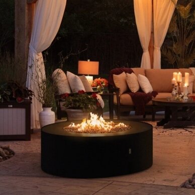 PLANIKA GALIO STAR BLACK outdoor gas fireplace 1