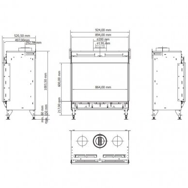 PLANIKA MONROE FRONT gas fireplace 3