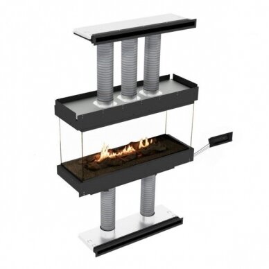 PLANIKA PANORAMA ISLAND 990 automatic bioethanol built-in fireplace