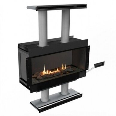 PLANIKA PANORAMA SINGLE SIDED 990 automatic bioethanol built-in fireplace