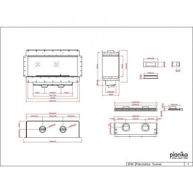 PLANIKA PANORAMA RIGHT CORNER 990 automatic bioethanol built-in fireplace 1