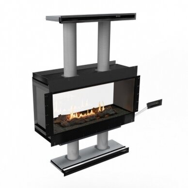 PLANIKA PANORAMA TUNNEL 990 automatic bioethanol built-in fireplace