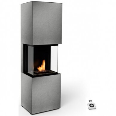 PLANIKA ROCK GRIS free standing bioethanol fireplace