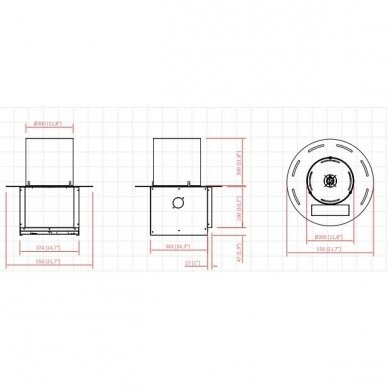 PLANIKA RONDO AUTOMATIC sisseehitatav biokamin 3