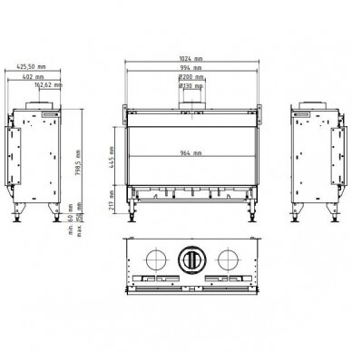 PLANIKA VALENTINO FRONT 1000 gas fireplace 3