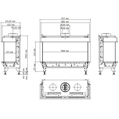 PLANIKA VALENTINO LEFT CORNER 1000 gas fireplace 2