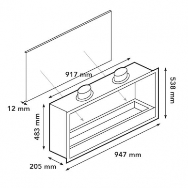 RUBY FIRES BUILT-IN UNIT XL bioethanol fireplace insert 3