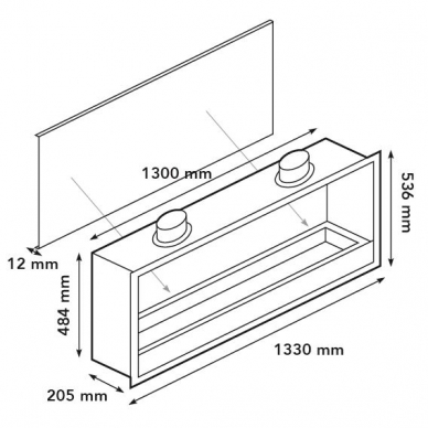 RUBY FIRES BUILT-IN UNIT XXL sisseehitatav biokamin 3