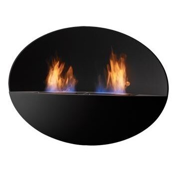 SAFRETTI PROMETHEUS OB bioethanol fireplace wall-mounted