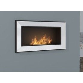 SIMPLEFIRE FRAME 900 WHITE bioethanol fireplace wall-mounted-insert 1