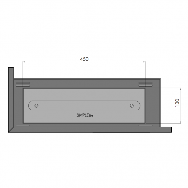 SIMPLEFIRE CORNER 600 R bioethanol built-in fireplace 3