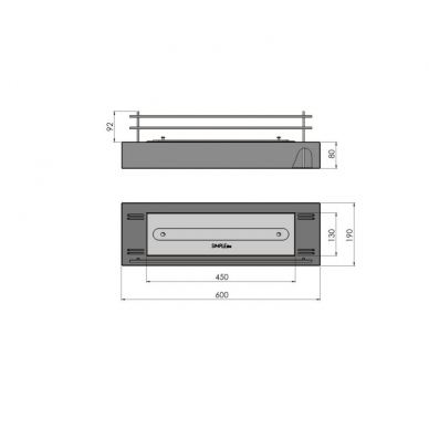 SIMPLEFIRE FIREBOX 600 biokamin 4