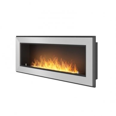 SIMPLEFIRE FRAME 1200 INOX sienas-iebūvēts biokamīns