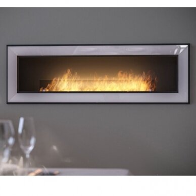 SIMPLEFIRE FRAME 1500 WHITE bioethanol fireplace wall-mounted-insert 1