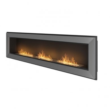 SIMPLEFIRE FRAME 1800 INOX bioethanol fireplace wall-mounted-insert