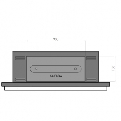 SIMPLEFIRE FRAME 550 BLACK bioethanol fireplace wall-mounted-insert 3