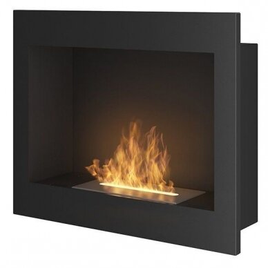 SIMPLEFIRE FRAME 600 BLACK biokamin seinale-sisseehitatav